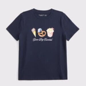 abercrombie kids girls oversized snacks graphic tee